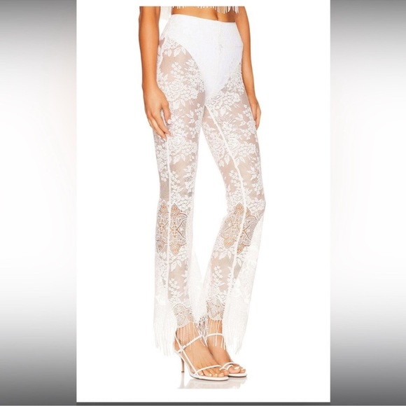 NWT SET - MAJORELLE Honolua crop top & Pant in Ivory - medium ($400) - Picture 6 of 12